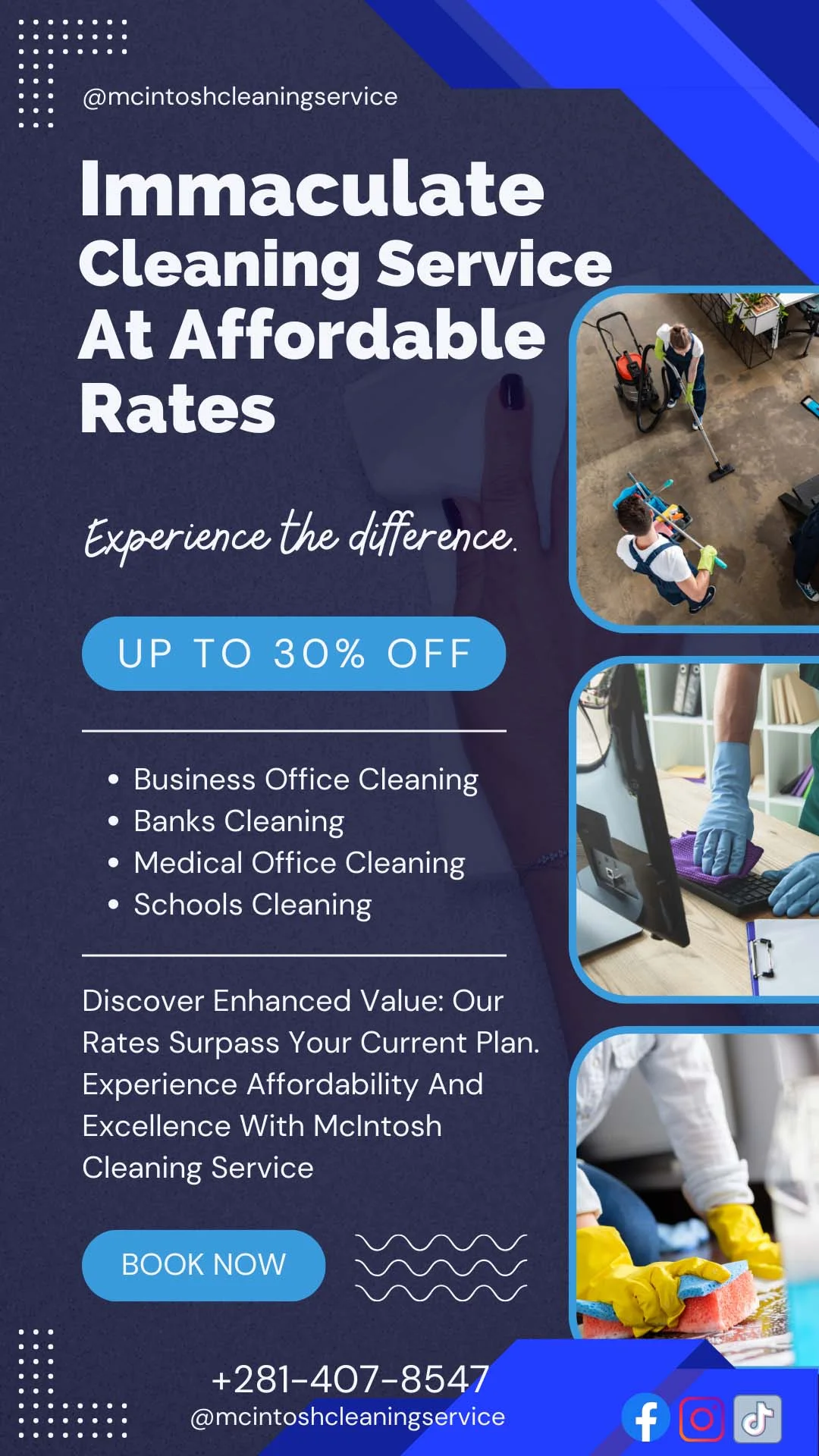 McIntosh Cleaning Service Sales Ad In English